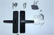 Smart Lock, Tuya Bluethooth Biometric Fingerprint Electronic Lock RFID Card Remote Unlocking Smart Door Lock for Home Office Bedroom(200 5050,Nero) Learned extensively Aqiong