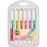 Stabilo Wallet 6 Swing Cool Pastel Colours Highlighter
