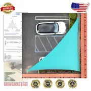 Superior Turquoise Triangle Shade Sail – 200GSM Heavy Duty with 95% UV Blockage