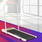 38cm Belt Everfit Electric Treadmill Walking Pad Under Desk Home Gym Fitness Pink