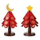 Trivets for Hot Dishes Wooden Tree Coasters with Holder Decorative Foldable Tree