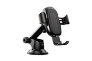 Phone Holder Baseus Wireless Qi Charger Gravity Dashboard Car Mount with Adjustable Arm