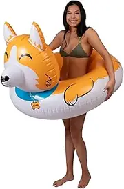 BigMouth Inc. Pool Float, Thick Vinyl Raft, Holds 200 Pounds and Includes Patch Kit 48: x 48'