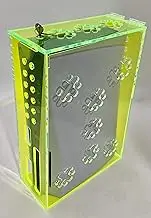 Acrylic Mega Store PlayStation 5 Security/Protection Box - Fluorescent Green - Compatible with PlayStation 5 Standard and Digital