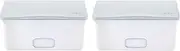 Ubbi Set of 2 Baby Wipes Dispensers with Weighted Plates and Secure Seals, Nursery and Baby Registry Essential to Keep Wipes Fresh and Changing Table Organized, Gray