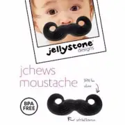 Jellystone Jchews Silicone Teether Moustache FREE POSTAGE