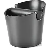 Large Espresso Knock Box 6.1 Inch Shock-Absorbent Durable Barista Style Coffee Knock Box with Removable Knock Bar and Non-Slip Base Espresso Dump Bin Coffee grounds container knock box espresso
