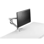 Colebrook Bosson Saunders Flo Dynamic Single Monitor Arm, - White - Tilt +40/-40 degrees - Swivel 180/360 degrees - VESA 75 & 100mm - Max Load 3-9kg - Height Adjustable 341-458mm [DYN/013/016/W]