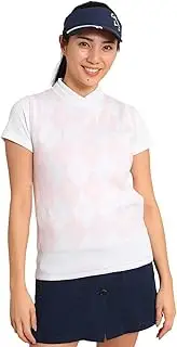 [Callaway] C24119202 Women's Crew Neck Knit Vest (Brand Logo/Argyle Pattern) / Golf