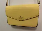 Kate Spade Sadie Daybreak Yellow Leather Crossbody Purse