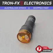 1PCS AD16-16SM 24V Yellow Flash LED Buzzer 16mm 100dB
