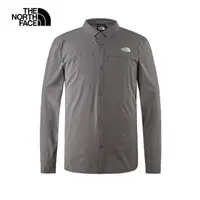 在飛比找momo購物網優惠-【The North Face 官方旗艦】北面男款灰色防潑水