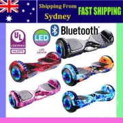 8" 60cm Electric Hoverboard Bluetooth Speaker LED Light Self Balancing Scooter
