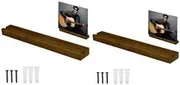 2 Piece Wall Mounted Record Shelf Record Rack Wall Mount Record Holder Album Record Storage Rack | Wall Mounted Record Display Rack Wall Mount Bracket Record Storage Set