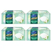 Unicharm Green Thick Moisturizing Makeup Cotton Pads for wipes 66pcsX4Pack