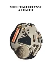 Seiko / Hattory Quartz Movement 3 Hands VX83 Day & Date Watch Parts