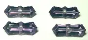 NOS Antique Genuine Amethyst Fancy Cut Picket Fence Faceted Stone #AA306