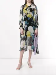 BNWT Alice McCALL BLACK WILD FRONTIER MIDI DRESS - SIZE 4 AU/0 US (RRP $495)