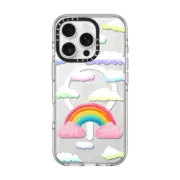 iPhone 16 Pro Clear Case MagSafe Compatible Kawaii Rainbow