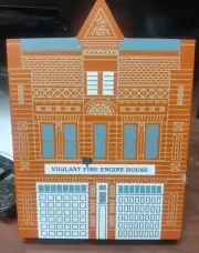 CATS MEOW VIGILANT 1891 FIREHOUSE SERIES (Signed 1994, Retired) NEW