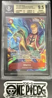BGS 9.5 One Piece OP02-018 R* Marco Alt Art Foil - English - PRB01 - Graded
