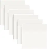 Masper 6 Pads/300 Sheets Transparent Sticky Notes, 7.5cm x 7.5cm Clear Sticky Notes, Quality Waterproof Sticky Notes Memo Pads