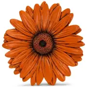 Gerbera Daisy Stepping Stone Sculpture Garden Decor Indoor Outdoor 12 Inch