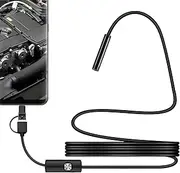 Light borescope camera and snake camera with light, scope camera with light, IP67 waterproof borescope USB scope wall pipe inspection drainage cleaning industrial tool for plumbing