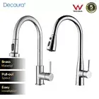 Decaura Kitchen Mixer Tap Swivel Pull Out 2-Mode Spray Laundry Faucet Chrome