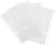 Healeved 4 Sheets Crystal Tape Strips Nail Display Tape Labels Manicure Displaying Tape Strip Adhesive Adhesive Nail Display Adhesive Nail Tape for Press on Nails Clear White Adhesive Tape