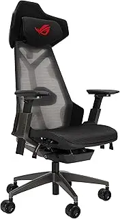 [ASUS] ROG Destrier Ergonomic Gaming Chair, 2-Way Headrest 40°, 2-Way Lumbar, 2-Way Armrest 360°, Adjustable Seat Depth and Height, Recline 4 Lock Angles, Mobile Gaming Mode, Supports up to 150kg, mesh