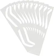 Airbrush Eyebrow Shaping Stickers,Airbrush Brow Template - 10 Pairs Professional Eyebrow Dyeing Stencils, Ruler, Auxiliary Shaper, Tinting Stamp, Strips