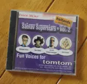 SATNAV SUPERSTARS VOL 2 FUN VOICES FOR TOMTOM [NEW CD ROM] WINDOWS XP/2000
