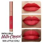 L'Oreal Infallible Matte Lip Crayon - 505 Little Chili BRAND NEW Scented Red