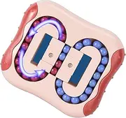 ODIKASO Rotating Magic Bean Toys Decompression Rotating Small Beads Fidget Spinner Magic Cube Toys for Unisex-Children Puzzle Educational Toys（red）