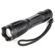 E06 Cree Xml T6 1800Lm Zoomable Led Flashlight Set Black Eu. Regulation Flashlights