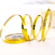 Holographic Laser Gold Foil Curling Ribbon Roll