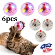 6PCS Cat Motion Light Up Ball Ghost Hunting Flash Paranormal Equipment Pet Toy