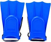 A Pair PVC Kids Swim Fins 7.48x4.53inch Swimming Flippers Lightweight Diving Swimming Training Fins Snorkeling Short Flippers