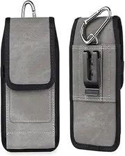 MKYOKO Cell Phone Holster Belt Case for Samsung Galaxy Z Fold 5, Z fold 4, Z Fold 3 5G, Z Fold 2, Z Fold, Phone Pouch Holder with Metal Belt Clip Loops Card Slot Pen Holder RFID Blocking for Men Belt