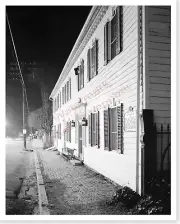 Oblique Night Time Street View Old Deery Inn Blountville TN Silver Halide Photo
