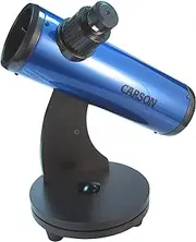 [Carson] Carson SkySeeker Newtonian Reflector Telescope with Dobsonian Mount, 15-37.5X, Blue