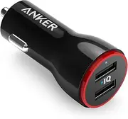 Anker 24W Dual USB Car Charger, Powerdrive 2 for iPhone X / 8/7 / 6S / Plus, iPad Pro/Air 2 / Mini, Galaxy S7 / S6 / Edge/Plus, Note 5/4, Lg, Nexus, HTC and More