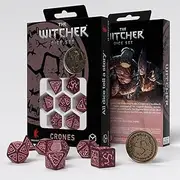 Q Workshop Crones Whispess The Witcher Dice Set with Coin (8 Pieces)