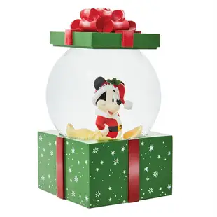 Enesco精品家飾 Disney 迪士尼 米奇聖誕禮物水晶球居家擺飾 EN31950
