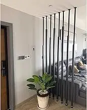 Room Divider Post 135-300cm Privacy Screens Column, Partition Room Divider Screen 5/8/10pcs, Indoor Room Separation Column, Freestanding Wall Divider for Bedroom(10pcs,300cm/118.11in/9.84ft)