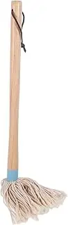 MAGICLULU Ergonomic Rubberwood Handle BBQ Basting Mop Brush Cotton Head Sauce Mop Brush Wood for Grilling Cooking Baking Roasting