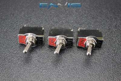 3 PCS TOGGLE SWITCH SPST ON OFF TOGGLE 10 AMP 250V 15 AMP 125V 2 PIN EC-1522
