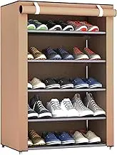 Shoe Rack, Large Capacity Heavy Duty Dust-Proof Space Saving 6 Tier Shoe Rack for Entryway Hallway Closet, 11.8x23.6x35.4in, Shelf