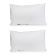 2PK Jason Commercial Cotton Deluxe King Pillow Case 50x90cm White